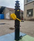 What tools are needed for installing a telescopic mast?