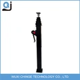 What are the advantages of using an electric winch for winching up a mast?